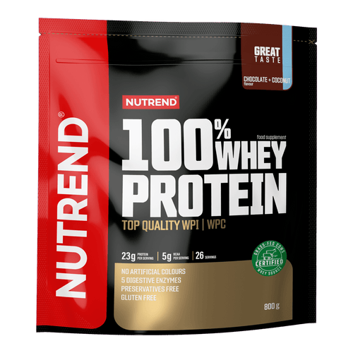 NUTREND 100% Whey Protein 800 g Packung, Schokolade-Kokos