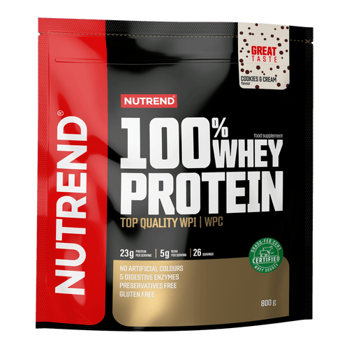 NUTREND 100% Whey Protein, Cookies-&-Cream Geschmack, 800 g Proteinpulver