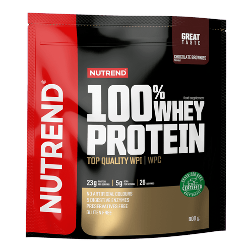 NUTREND Whey-Protein Packung mit Schoko-Brownies, 800 g