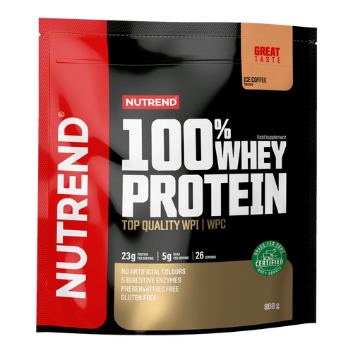 NUTREND 100% Whey Protein Eiskaffee, Packung 800 g