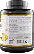 Human Protect Pure ISO whey isolate 2000g mango yoghurt supplement tub, yellow accents