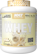 NXT Nutrition Pure Whey Deluxe 2.1kg Vanilla Ice Cream protein powder tub, front label