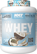 Pure Whey Deluxe 2.1kg Coconut Cream protein powder tub, NXT label