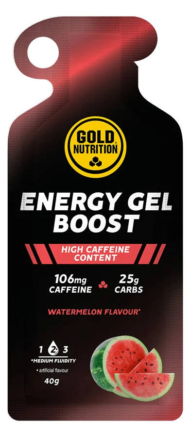 Energy Gel Boost Wassermelone, 40g, High Caffeine Content, 25g Carbs