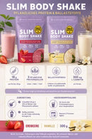 Slim Body Shake Erdbeere 300 g Packung mit Produktabbildung
