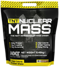 NXT TNT Nuclear Mass 5.45kg chocolate mass gainer bag, front label and net weight